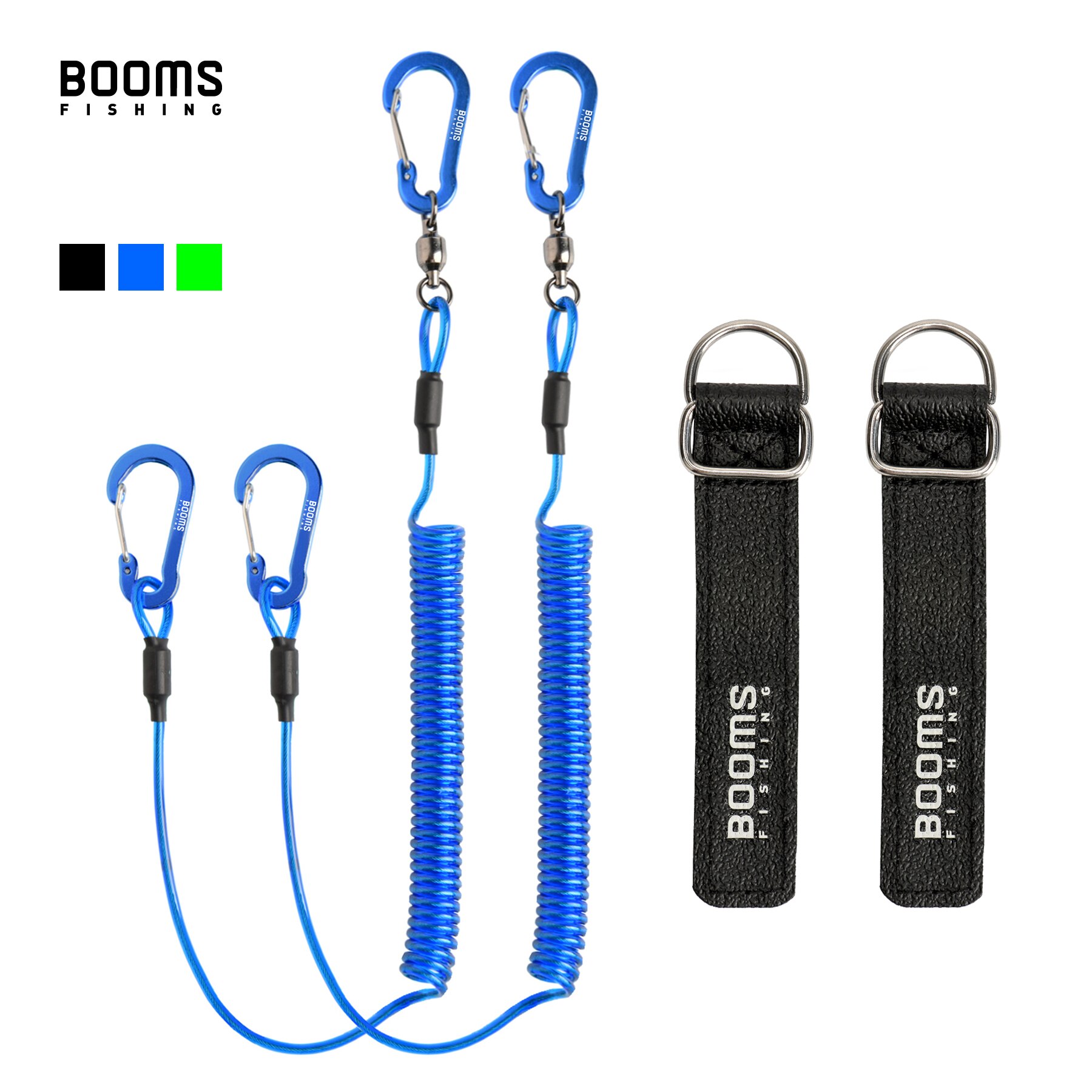 Fishing Kayak Sit On Top - Booms T02RB1ตกปลาสายคล้อง4ชิ้น/เซ็ต, สายคล้องสำหรับพายเรือคายัคยาว2เมตรทนทาน