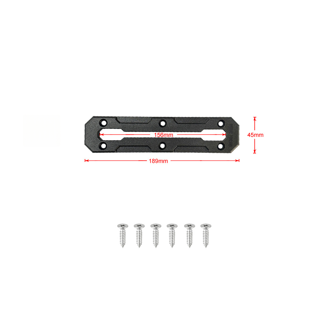 Fishing Kayak Rod Holder - รางคายัคสีดำ 2 ชิ้น ขนาด 6 นิ้ว