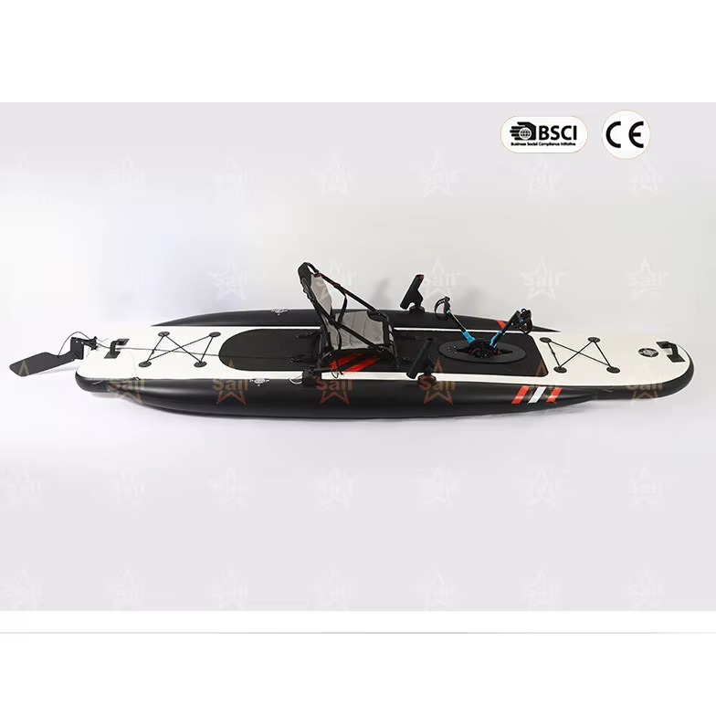 Fishing Kayak Inflatable - เรือคายัคแบบเป่าลมสำหรับตกปลาสำหรับผู้ใหญ่ เรือคายัคแบบนั่งบนพร้อมระบบปั่น