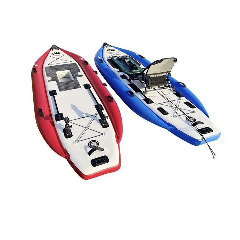 Fishing Kayak Seat - เรือคายัคแบบเป่าลมขนาด 340*115*15 ซม. ผลิตจากวัสดุ LLDPE+PVC ขับเคลื่อนด้วยเท้าเหยียบ