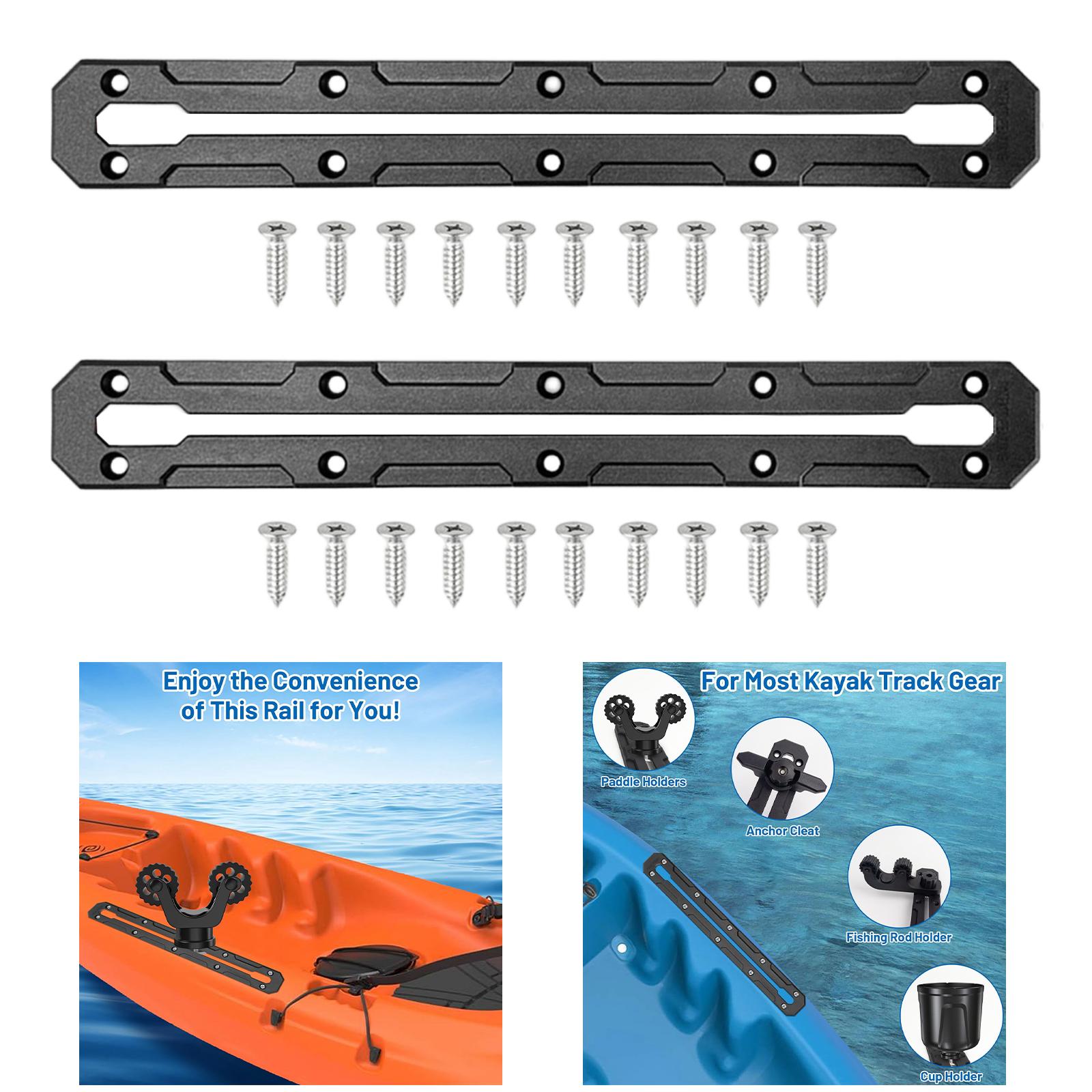 รางคายัคสีดำ 2 ชิ้น ขนาด 6 นิ้ - Fishing Kayak Rod Holder บทวิจารณ์และราคา
