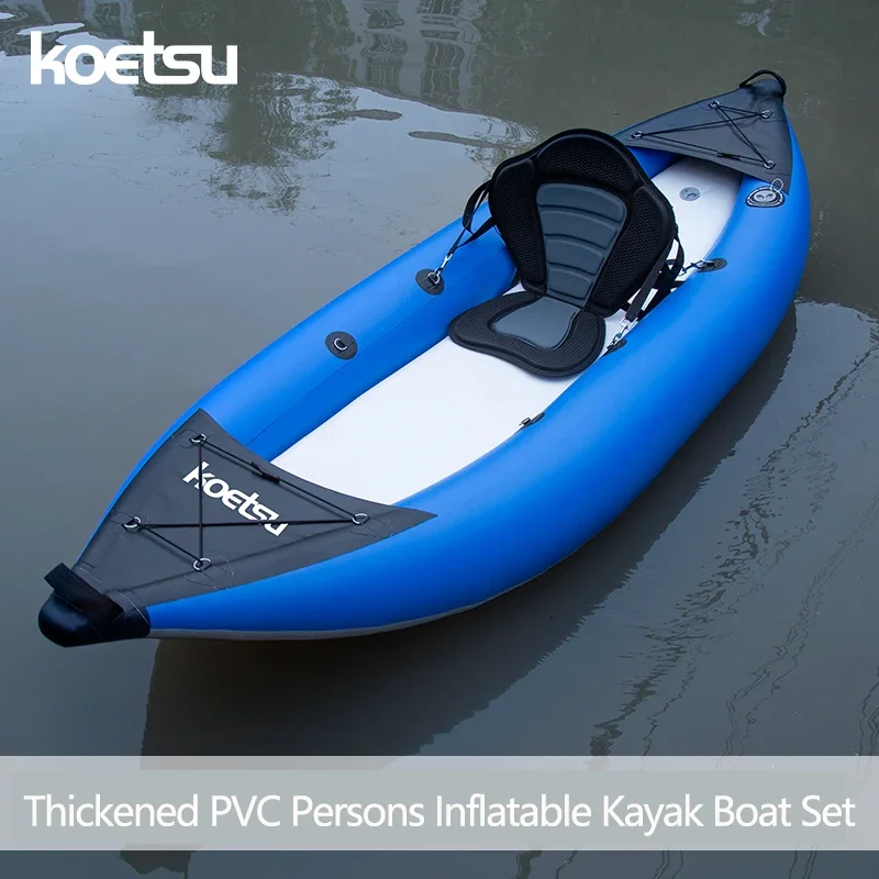 KOETSU 1-2 คน Inflatable PVC K - Fishing Kayak Inflatable บทวิจารณ์และราคา